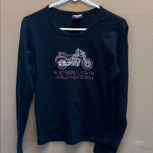 Harley-Davidson Northern Lights Black Long Sleeve Tee